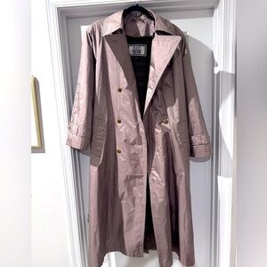 Vintage Women’s Fleet Street Long Trench Coat Jacket With Removable Liner